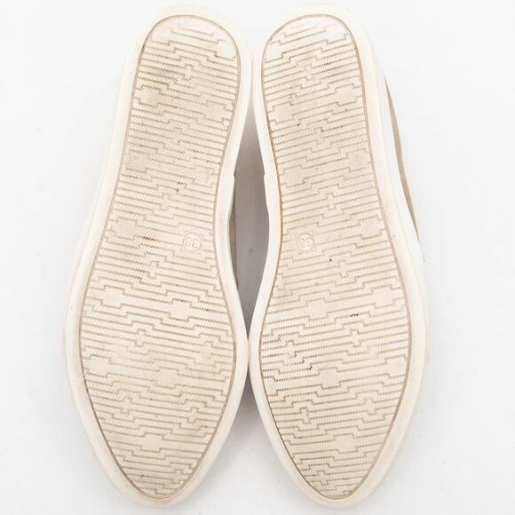 Maiden Lane Tan Suede Slip-On Sneakers Size 38 US 7.5 - Picture 7 of 11